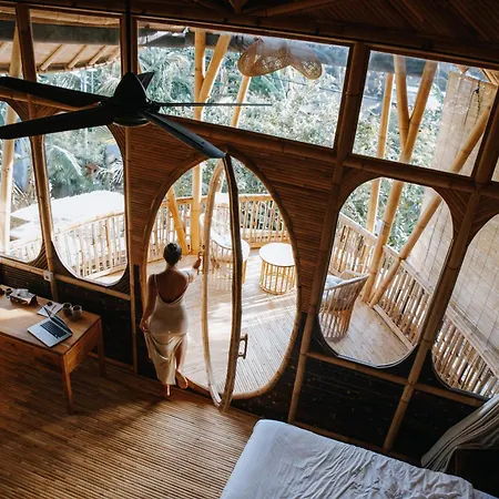 Tropical Bali Bamboo Villa - 7 Minutes From Canggu